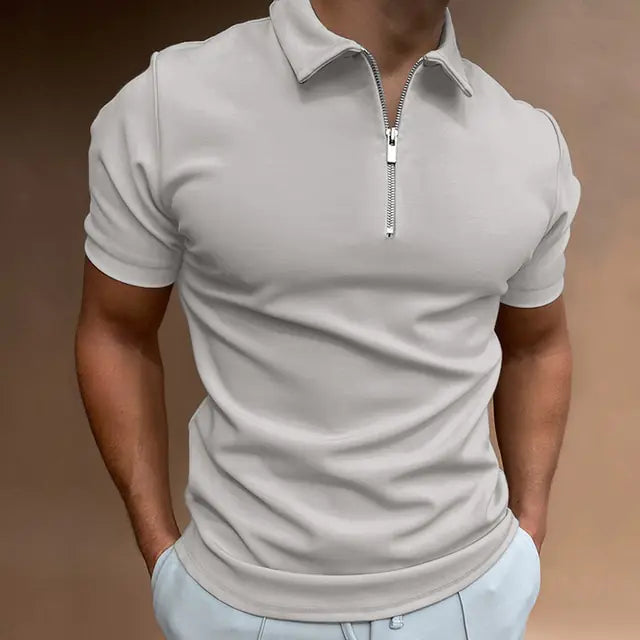 Casual Men's Solid Color Polo Shirts