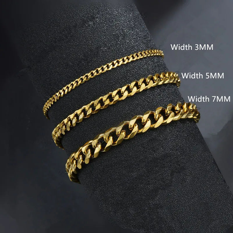 New Trendy Cuban Chain Mens Bracelet