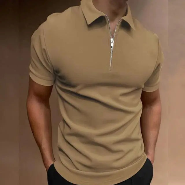 Casual Men's Solid Color Polo Shirts