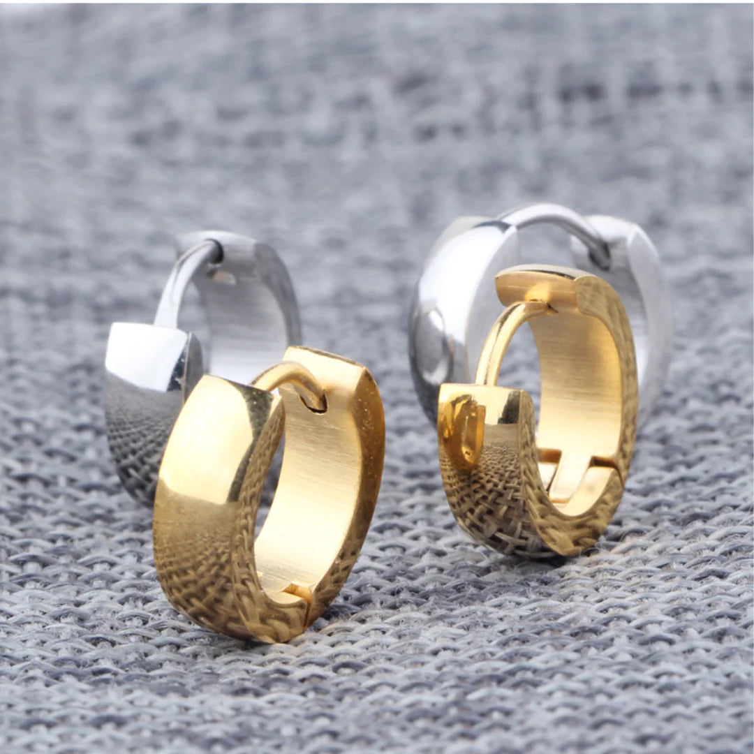 Titanium Steel Tara Huggies Earrings