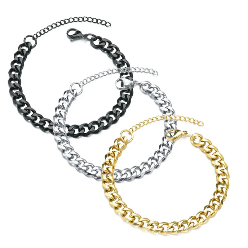 New Trendy Cuban Chain Mens Bracelet