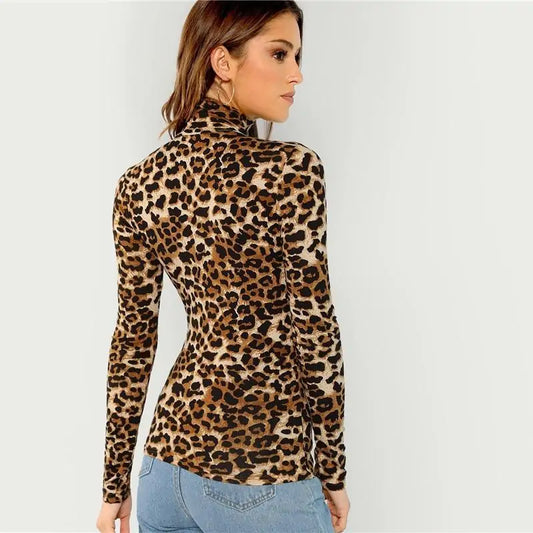 Tops con estampado de leopardo