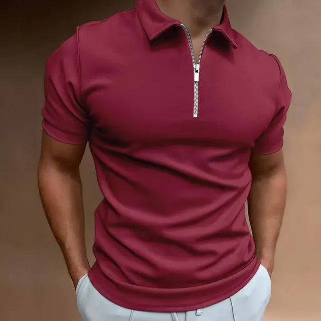 Casual Men's Solid Color Polo Shirts