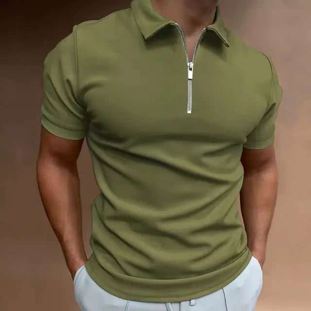 Casual Men's Solid Color Polo Shirts