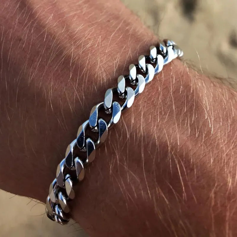 New Trendy Cuban Chain Mens Bracelet