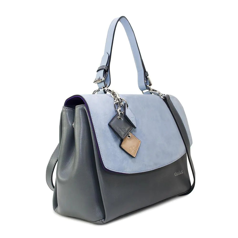 Simonetta Lederhandtasche - Serenity / Anthrazit